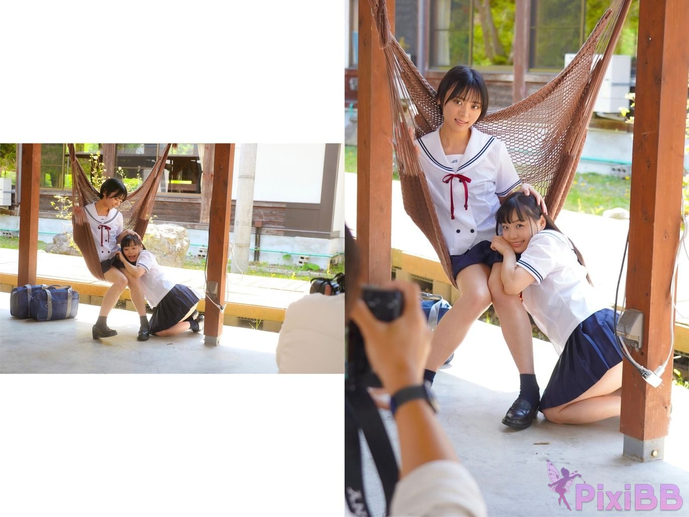 Japanese Idol Kanon Urara Monami Suzu In A World Of Beautiful Pale Blue water lily the PixiBB.COM 013