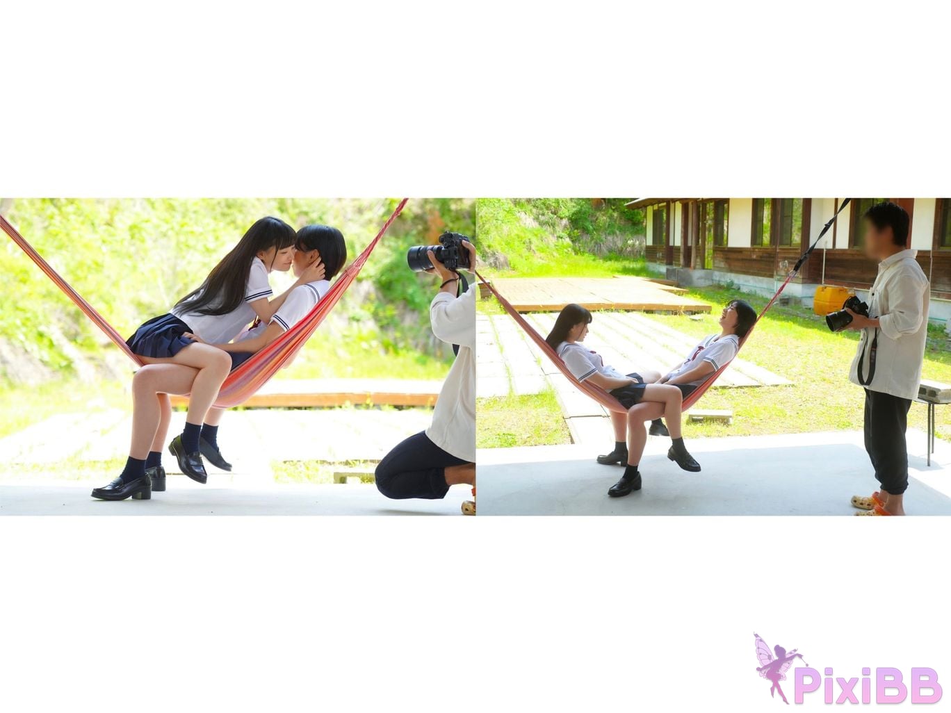 Japanese Idol Kanon Urara Monami Suzu In A World Of Beautiful Pale Blue water lily the PixiBB.COM 016