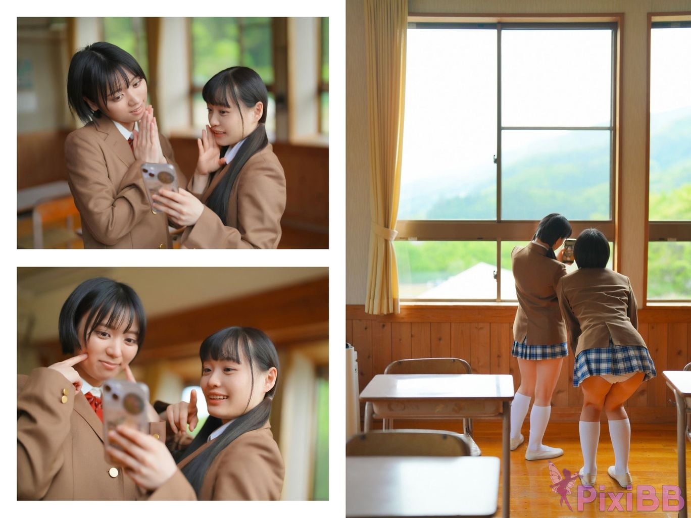 Japanese Idol Kanon Urara Monami Suzu In A World Of Beautiful Pale Blue water lily the PixiBB.COM 036