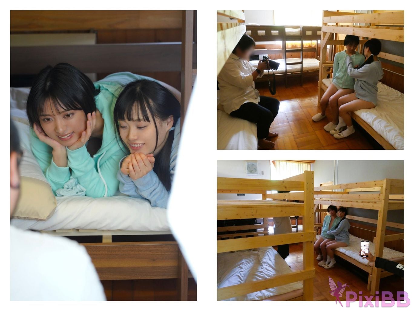 Japanese Idol Kanon Urara Monami Suzu In A World Of Beautiful Pale Blue water lily the PixiBB.COM 065
