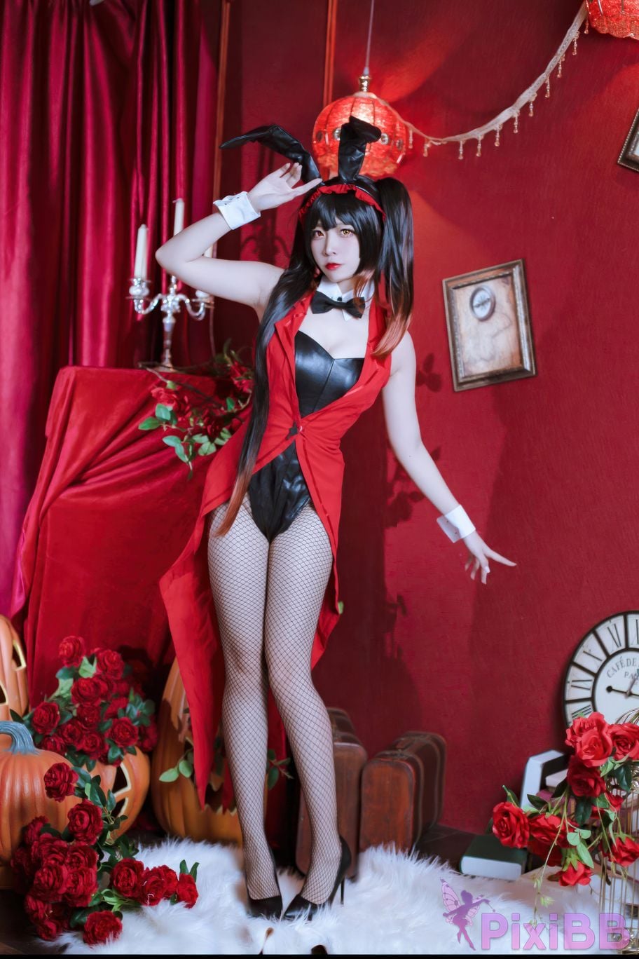 Cosplayer Second Assistant Nisa Date A Live Kurumi bunny girl PixiBB.COM 001