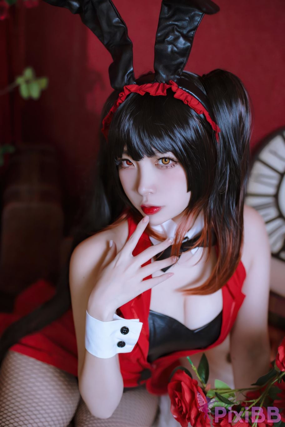 Cosplayer Second Assistant Nisa Date A Live Kurumi bunny girl PixiBB.COM 003