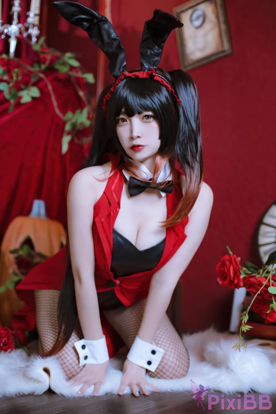 Cosplayer Second Assistant Nisa Date A Live Kurumi bunny girl PixiBB.COM 006