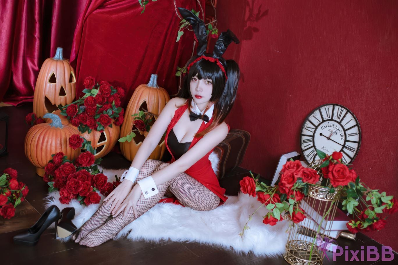 Cosplayer Second Assistant Nisa Date A Live Kurumi bunny girl PixiBB.COM 007