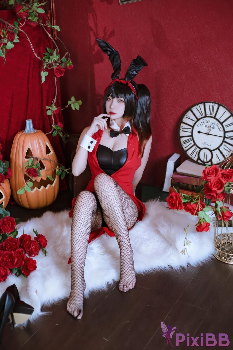 Cosplayer Second Assistant Nisa Date A Live Kurumi bunny girl PixiBB.COM 009