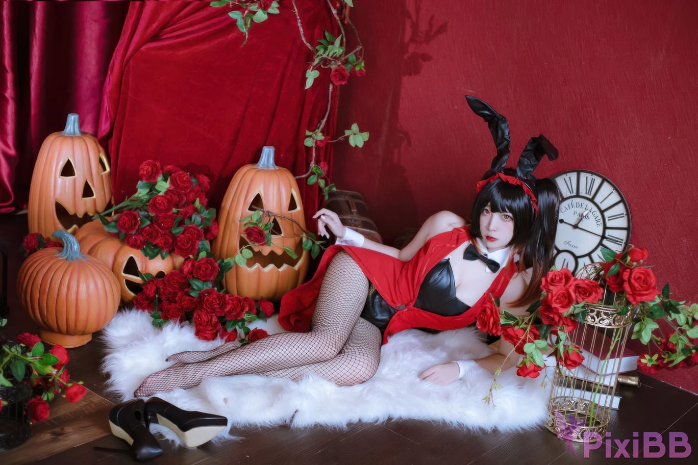 Cosplayer Second Assistant Nisa Date A Live Kurumi bunny girl PixiBB.COM 010
