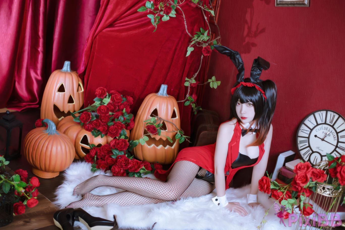 Cosplayer Second Assistant Nisa Date A Live Kurumi bunny girl PixiBB.COM 011