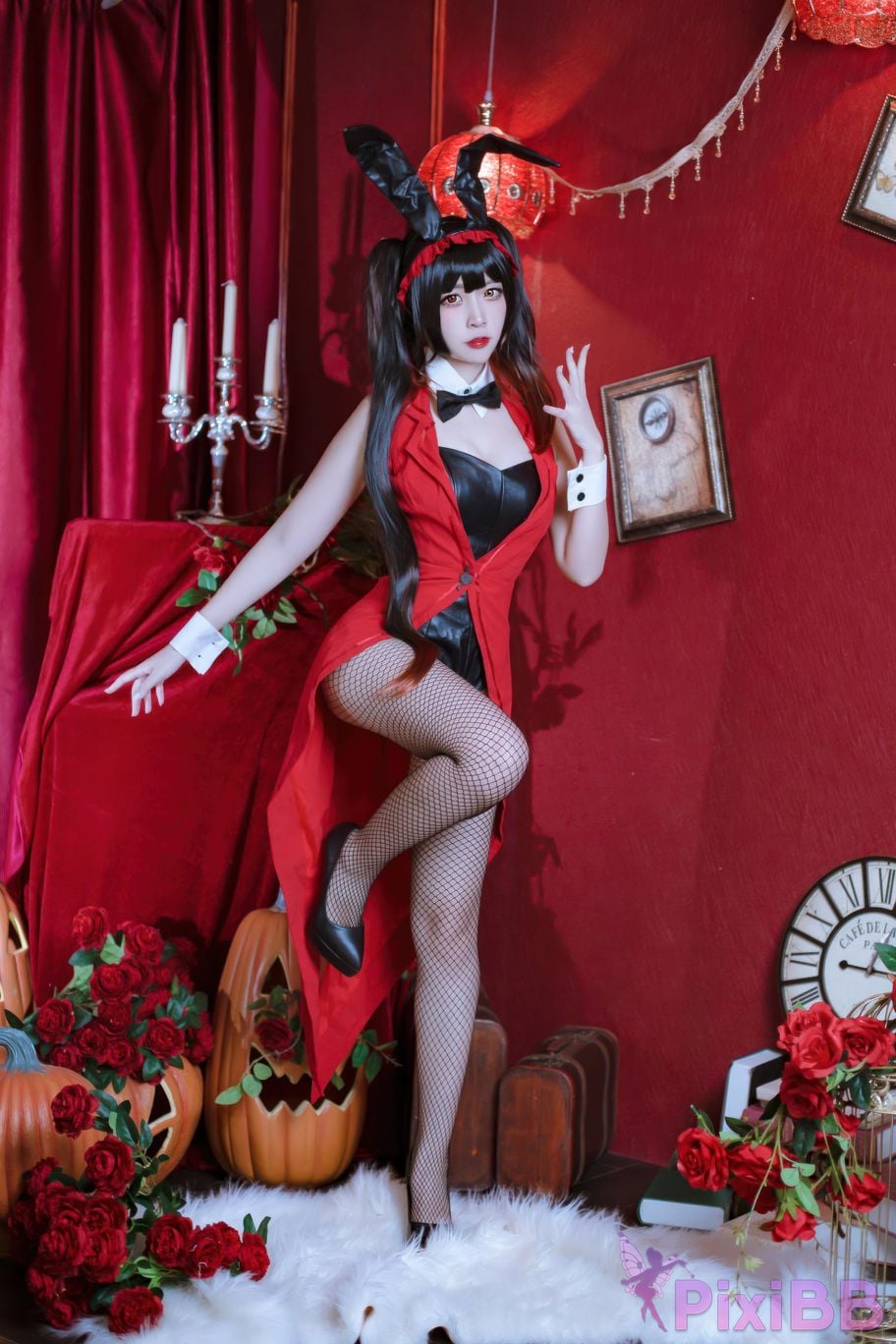 Cosplayer Second Assistant Nisa Date A Live Kurumi bunny girl PixiBB.COM 012
