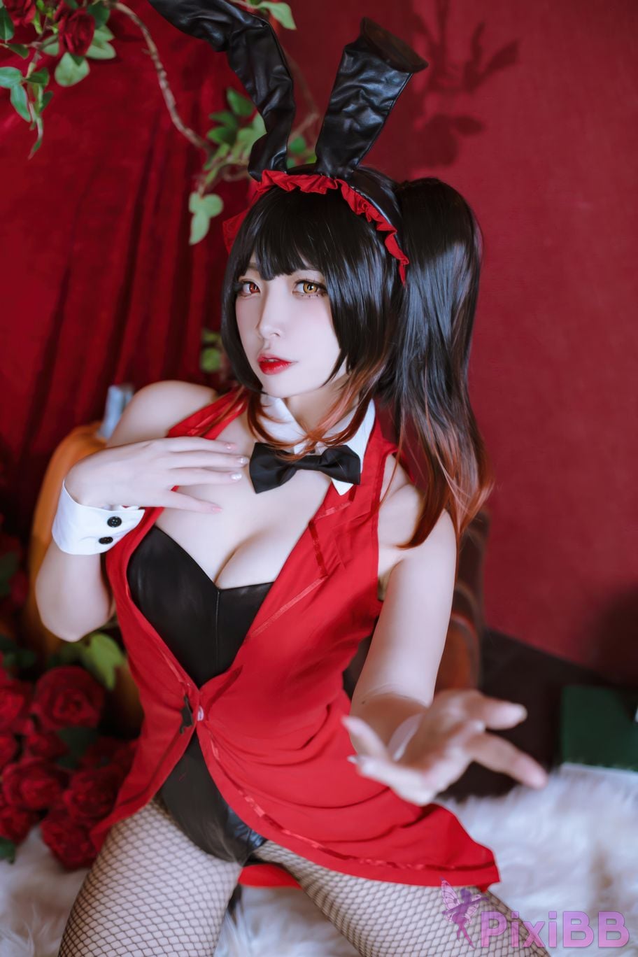 Cosplayer Second Assistant Nisa Date A Live Kurumi bunny girl PixiBB.COM 017