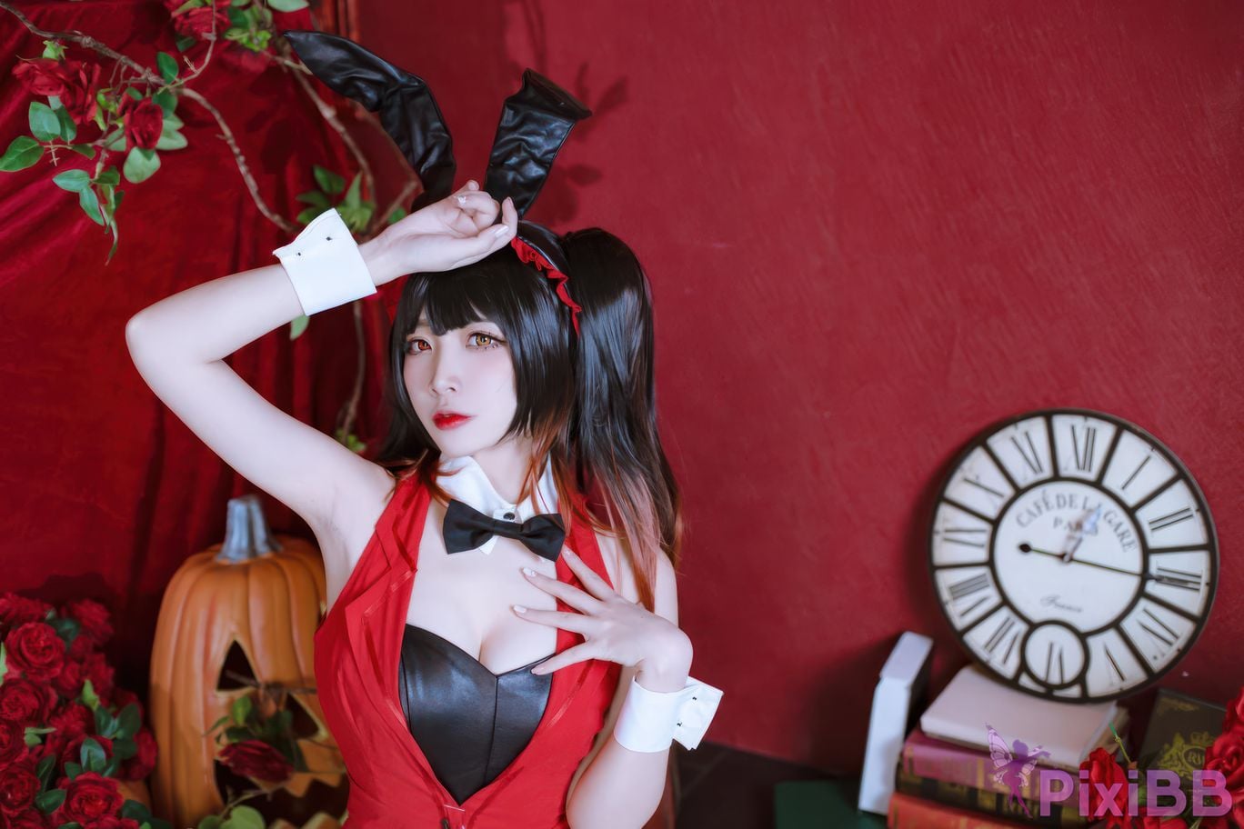 Cosplayer Second Assistant Nisa Date A Live Kurumi bunny girl PixiBB.COM 019