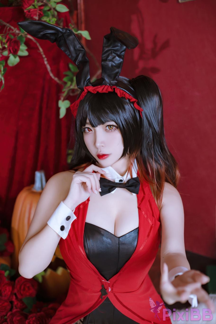 Cosplayer Second Assistant Nisa Date A Live Kurumi bunny girl PixiBB.COM 020