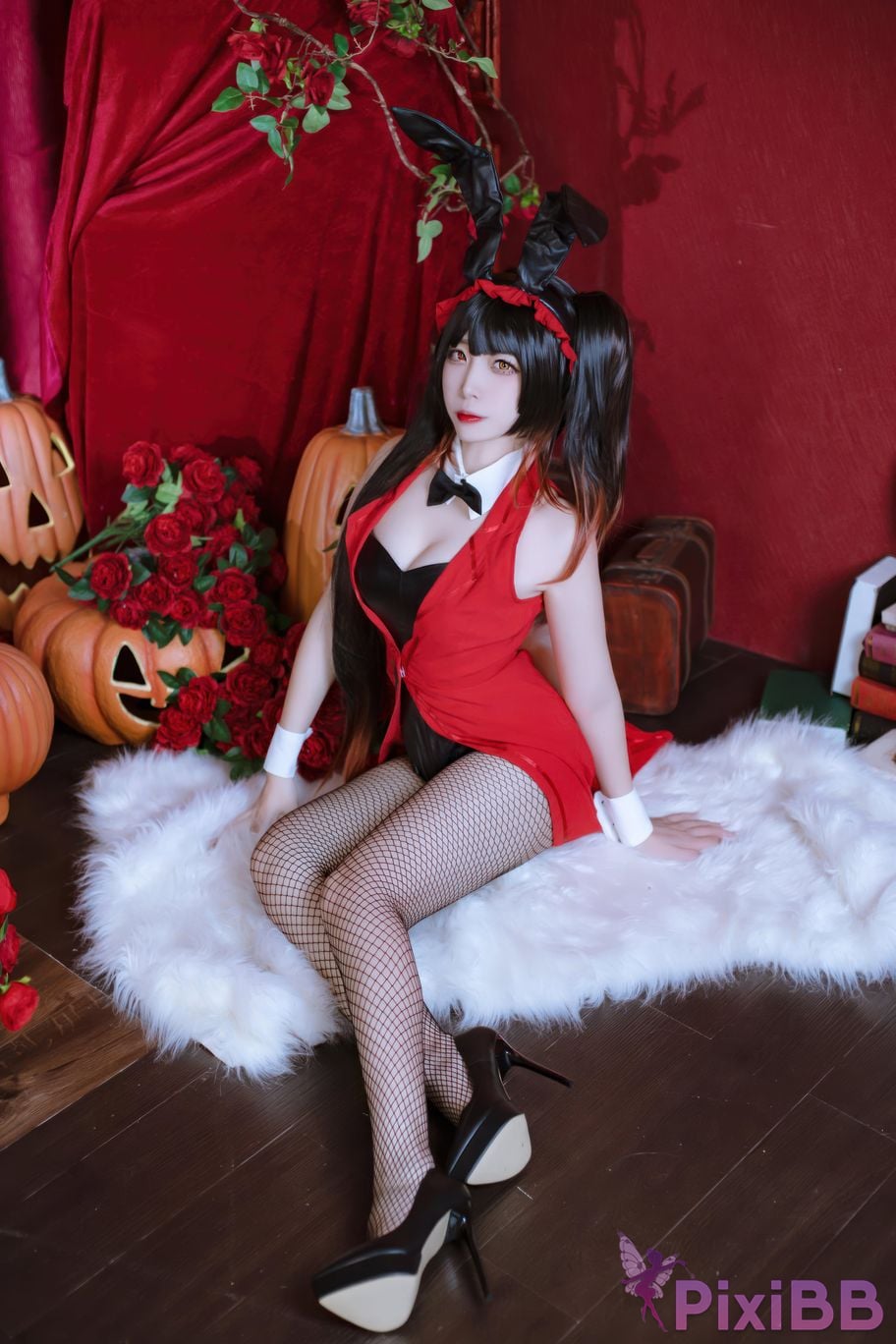 Cosplayer Second Assistant Nisa Date A Live Kurumi bunny girl PixiBB.COM 022