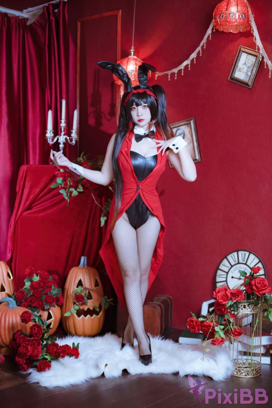 Cosplayer Second Assistant Nisa Date A Live Kurumi bunny girl PixiBB.COM 023