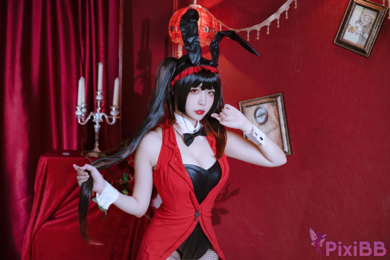Cosplayer Second Assistant Nisa Date A Live Kurumi bunny girl PixiBB.COM 026