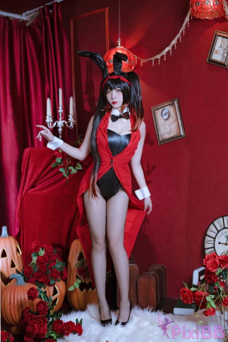 Cosplayer Second Assistant Nisa Date A Live Kurumi bunny girl PixiBB.COM 027