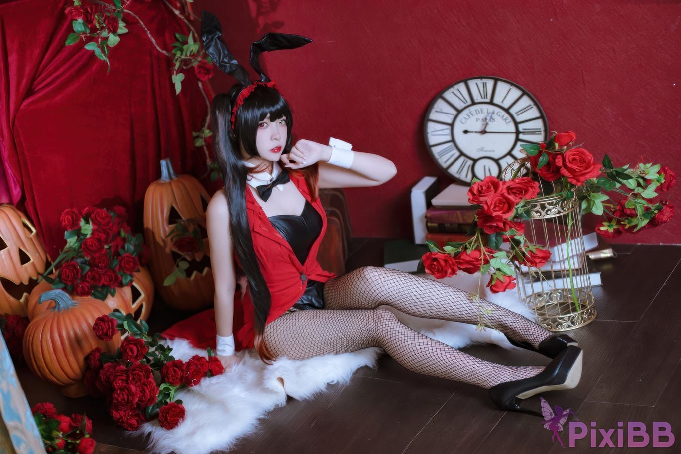 Cosplayer Second Assistant Nisa Date A Live Kurumi bunny girl PixiBB.COM 028