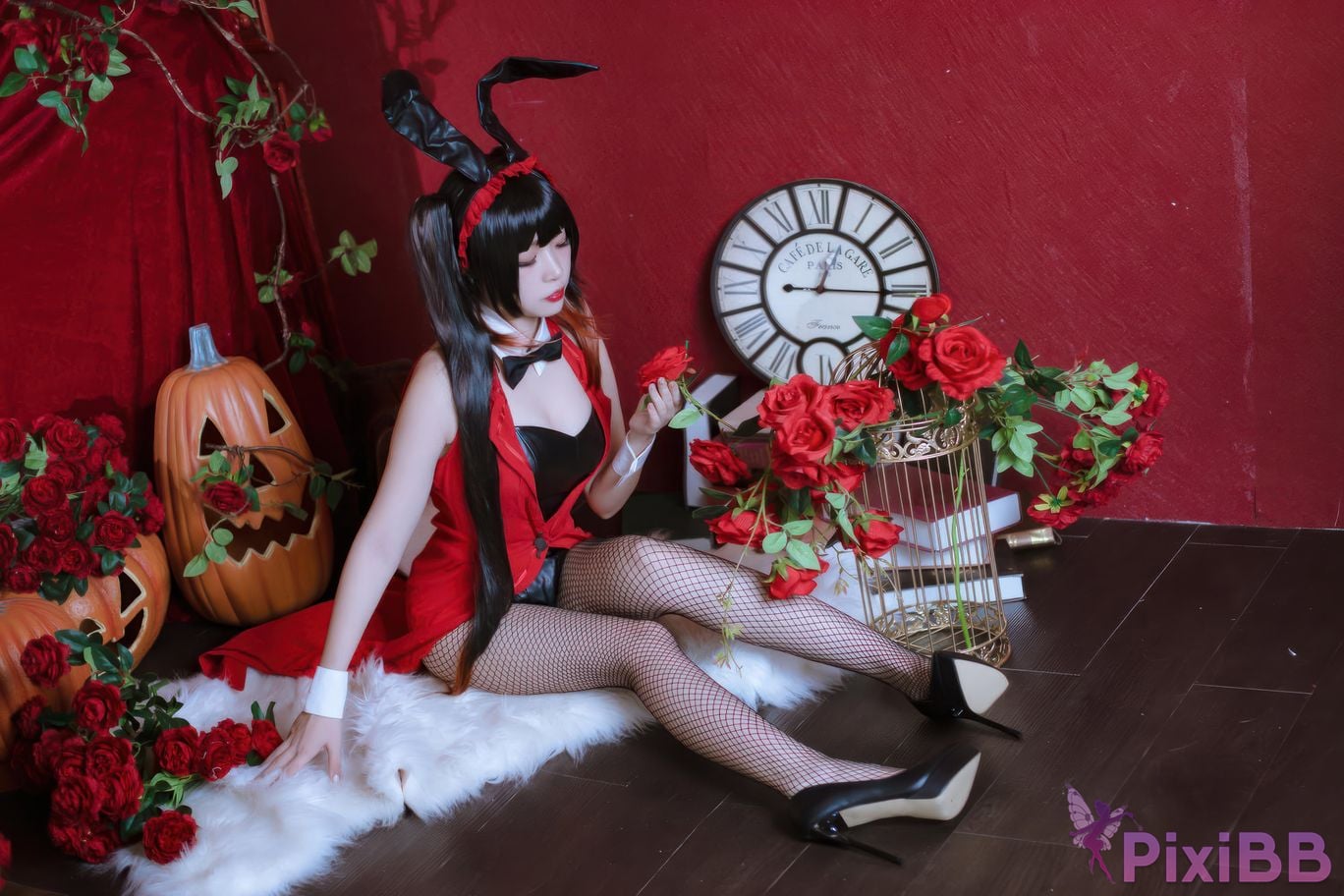 Cosplayer Second Assistant Nisa Date A Live Kurumi bunny girl PixiBB.COM 029