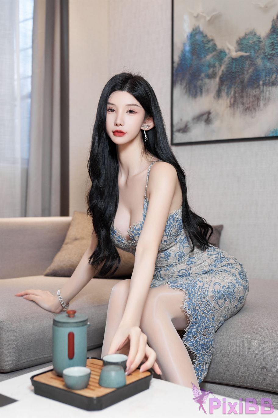 No watermark for in app purchases Zhou Yuxi R18 XIUREN model Tuberose PixiBB.COM 013