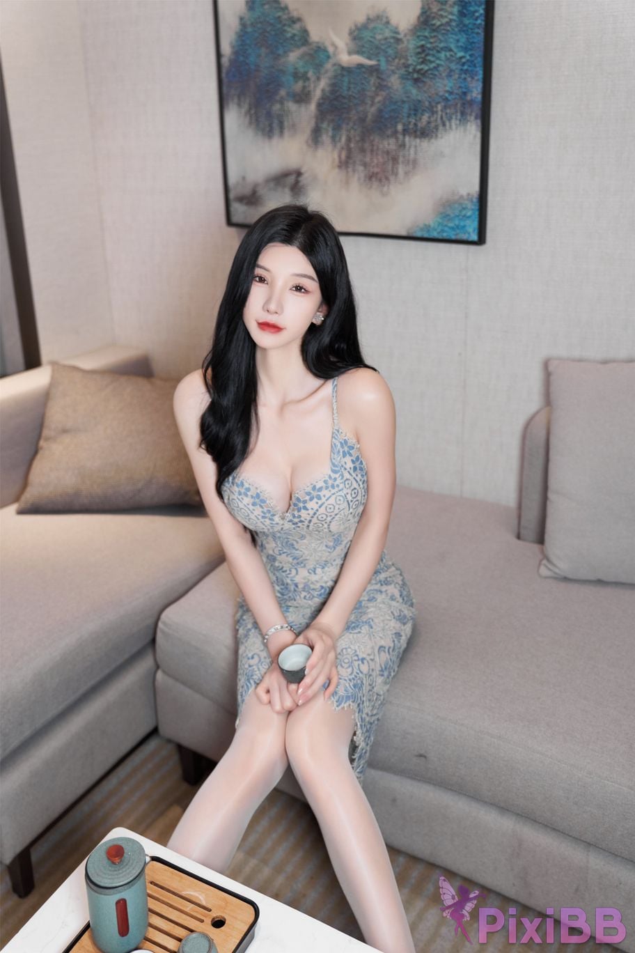 No watermark for in app purchases Zhou Yuxi R18 XIUREN model Tuberose PixiBB.COM 017