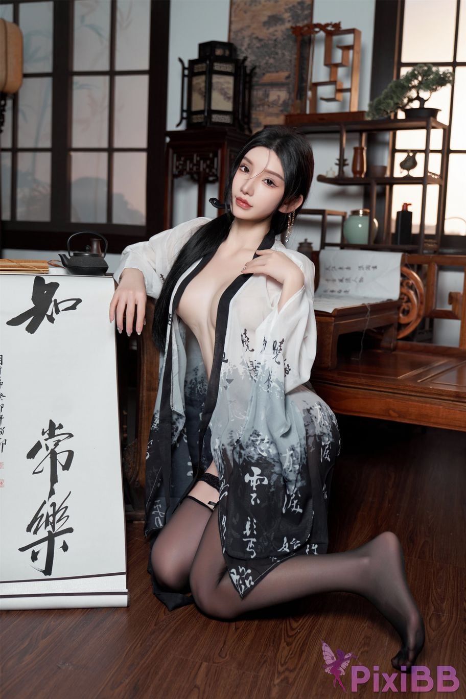 No watermark for in app purchases Zhou Yuxi XIUREN model bell blood drop PixiBB.COM 003.JPG
