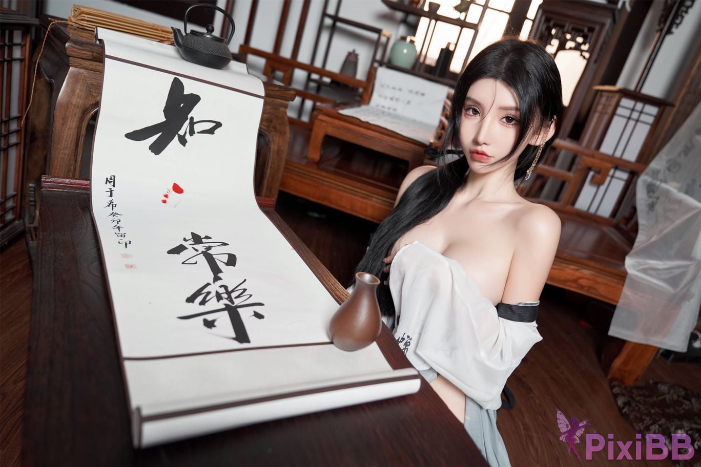 No watermark for in app purchases Zhou Yuxi XIUREN model bell blood drop PixiBB.COM 072.JPG