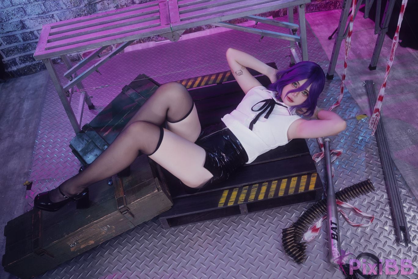 Cosplayer Miinmeow chainsaw man Lesai PixiBB.COM 003