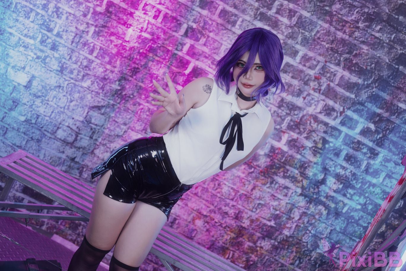 Cosplayer Miinmeow chainsaw man Lesai PixiBB.COM 023