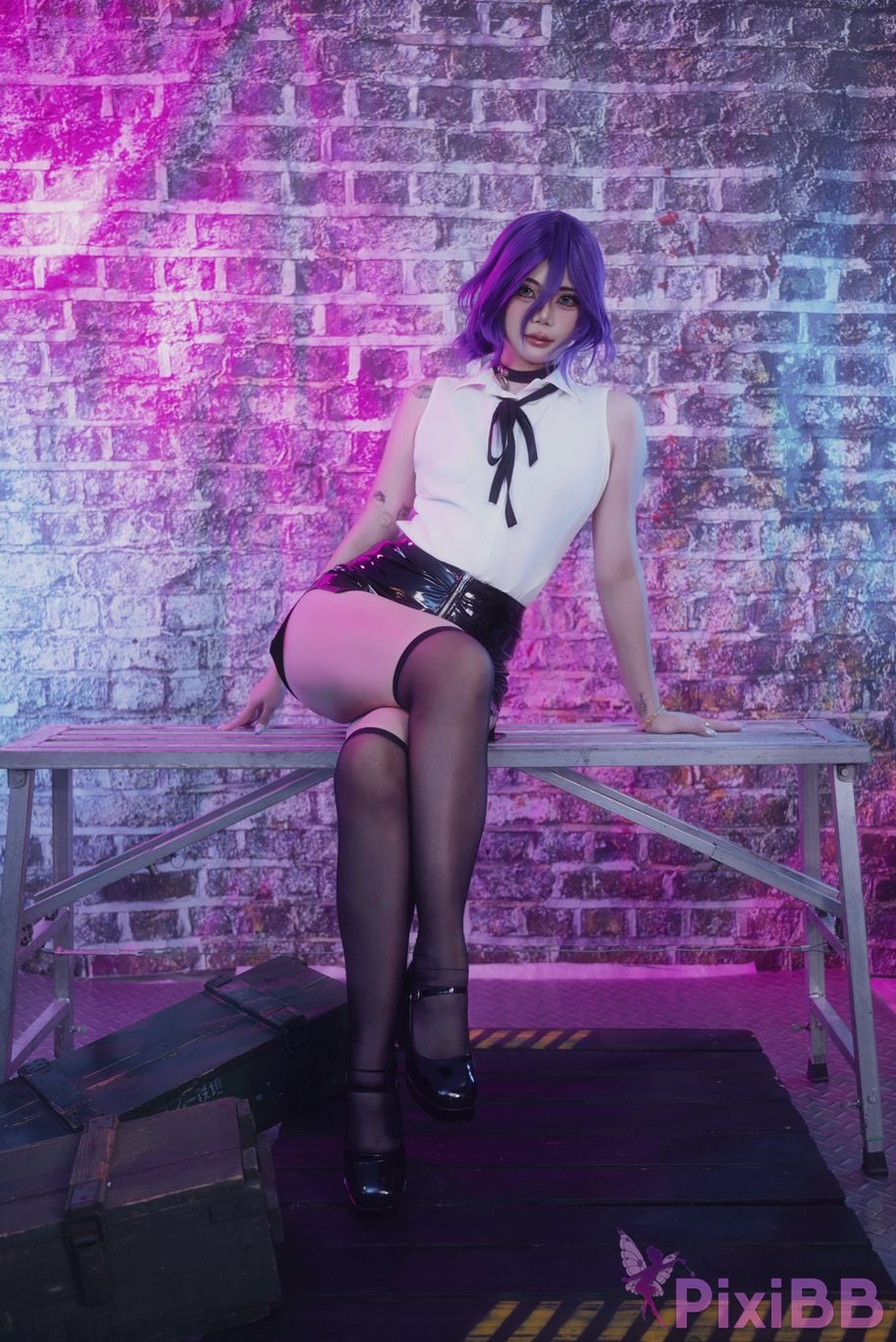 Cosplayer Miinmeow chainsaw man Lesai PixiBB.COM 034