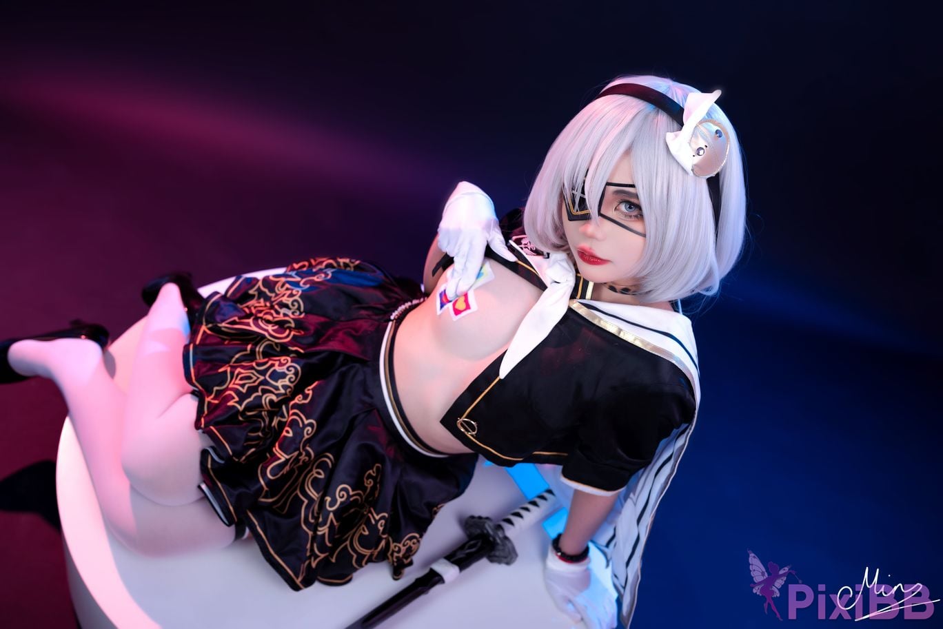 Cosplayer Miinmeow 2B dishwash PixiBB.COM 007