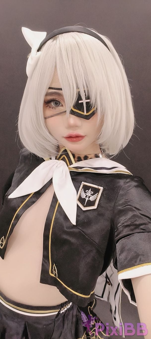 Cosplayer Miinmeow 2B dishwash PixiBB.COM 048
