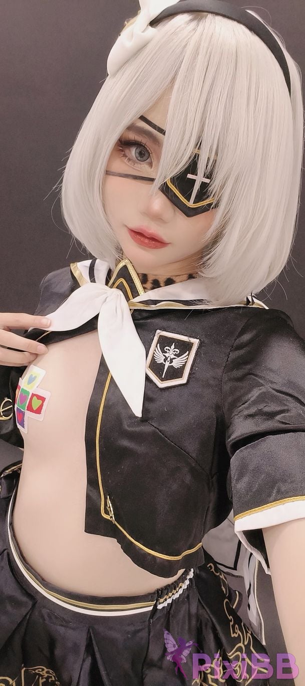 Cosplayer Miinmeow 2B dishwash PixiBB.COM 050