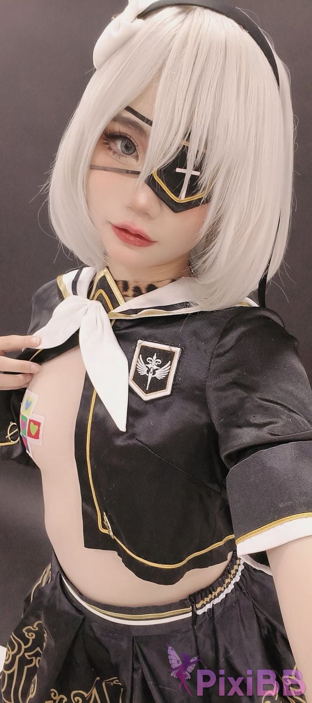 Cosplayer Miinmeow 2B dishwash PixiBB.COM 051
