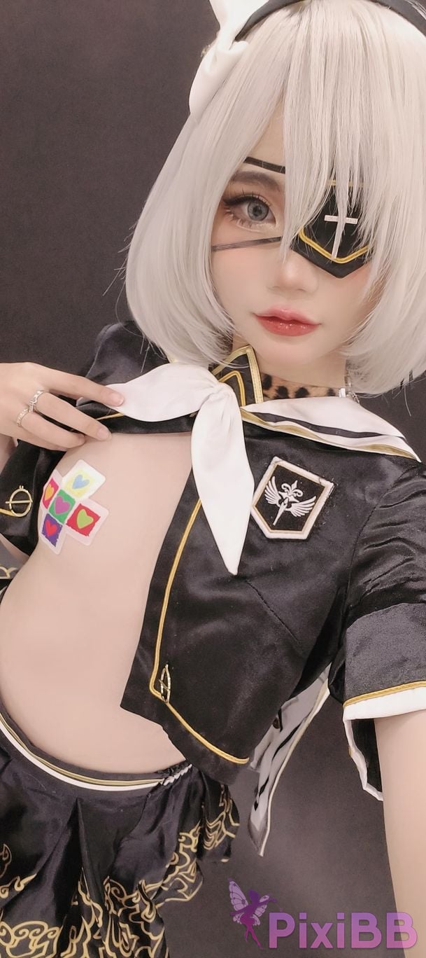 Cosplayer Miinmeow 2B dishwash PixiBB.COM 052