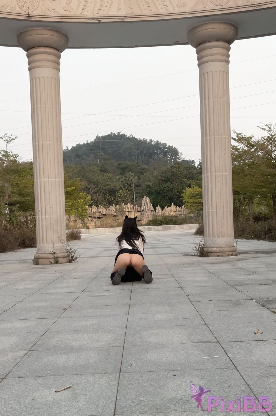 OtherXXX XiaoQQ diary White tiger loli outdoor exposure training PixiBB.COM 015