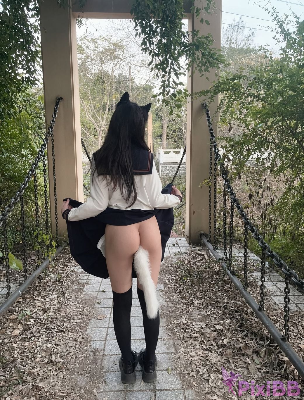 OtherXXX XiaoQQ diary White tiger loli outdoor exposure training PixiBB.COM 036