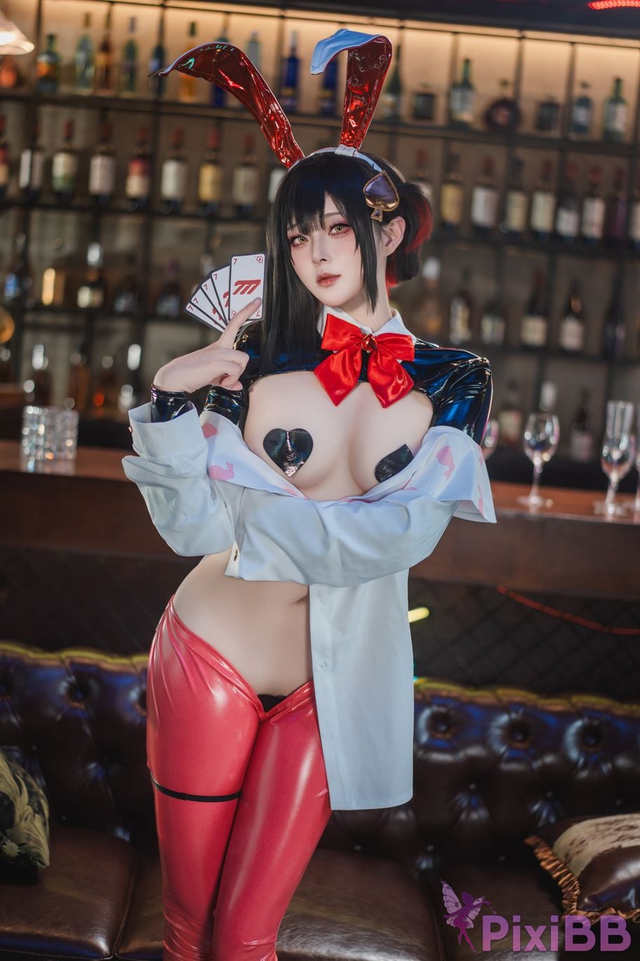 Cosplayer Natsuko Xia Xiazi NIKKE Luki Reverse bunny girl PixiBB.COM 001