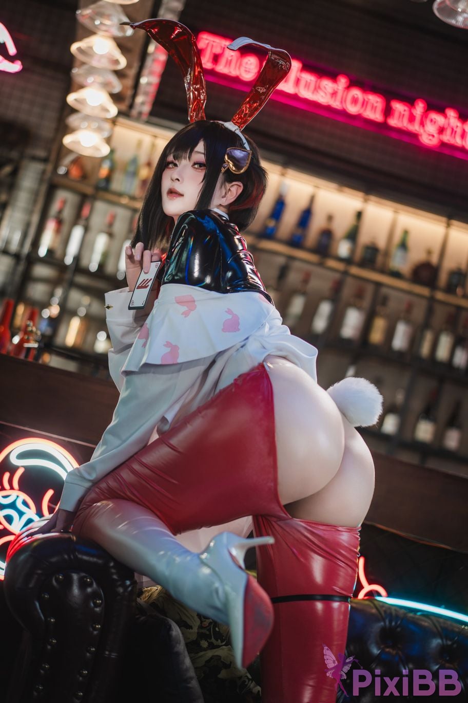 Cosplayer Natsuko Xia Xiazi NIKKE Luki Reverse bunny girl PixiBB.COM 002