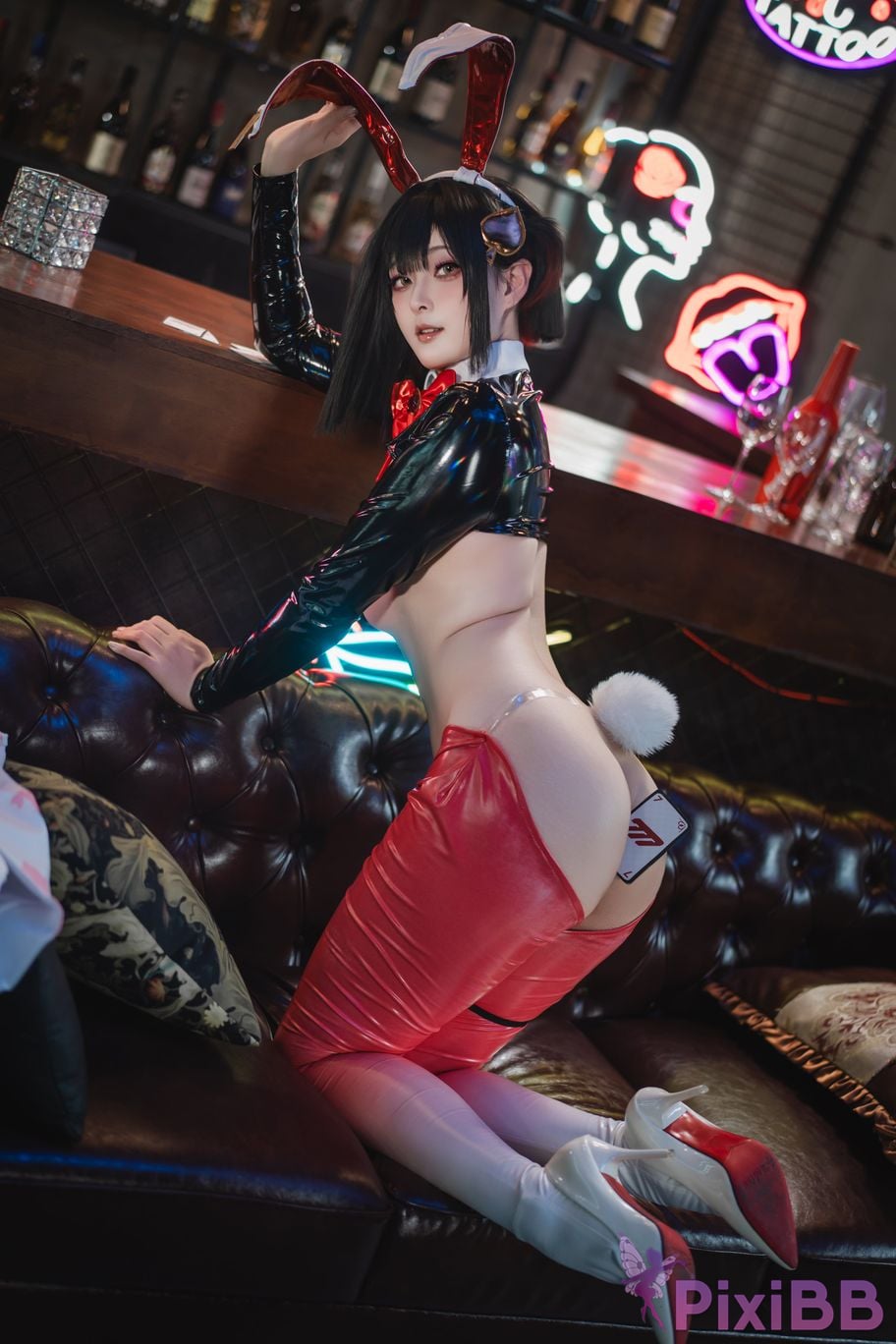 Cosplayer Natsuko Xia Xiazi NIKKE Luki Reverse bunny girl PixiBB.COM 007