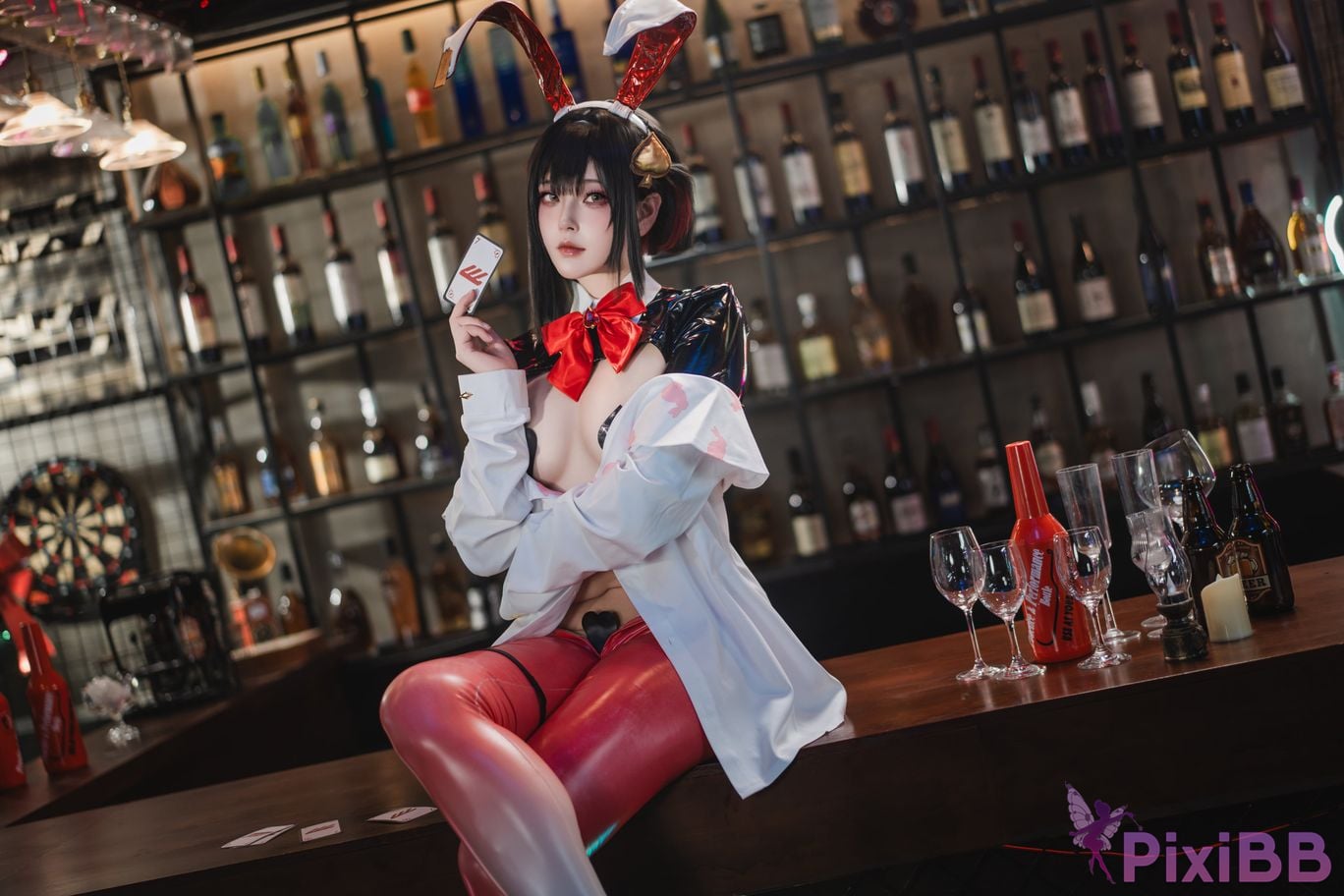 Cosplayer Natsuko Xia Xiazi NIKKE Luki Reverse bunny girl PixiBB.COM 018