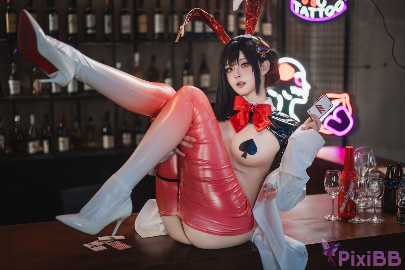Cosplayer Natsuko Xia Xiazi NIKKE Luki Reverse bunny girl PixiBB.COM 026