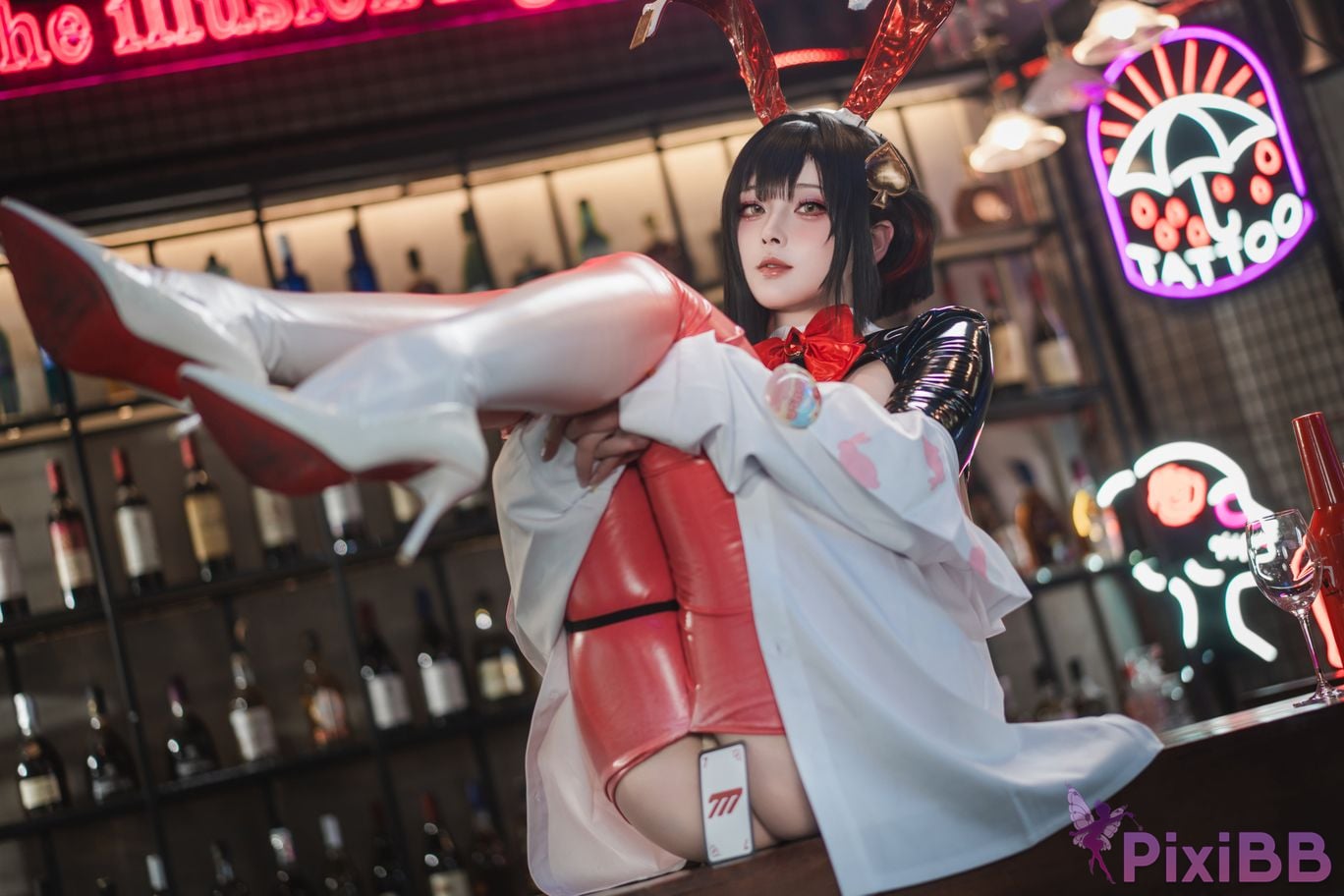 Cosplayer Natsuko Xia Xiazi NIKKE Luki Reverse bunny girl PixiBB.COM 028