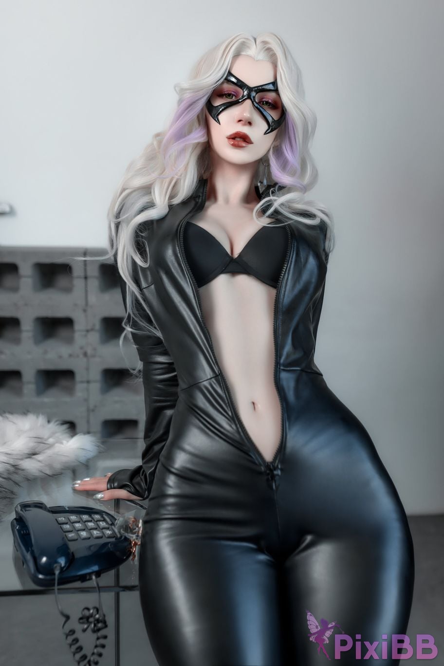 Cosplayer Mik Allenmiakanayuri Black Cat PixiBB.COM 003