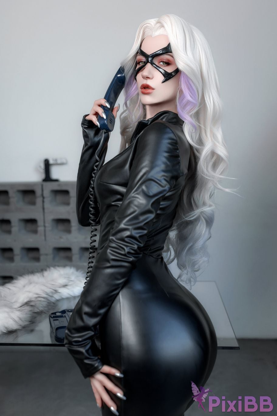 Cosplayer Mik Allenmiakanayuri Black Cat PixiBB.COM 034