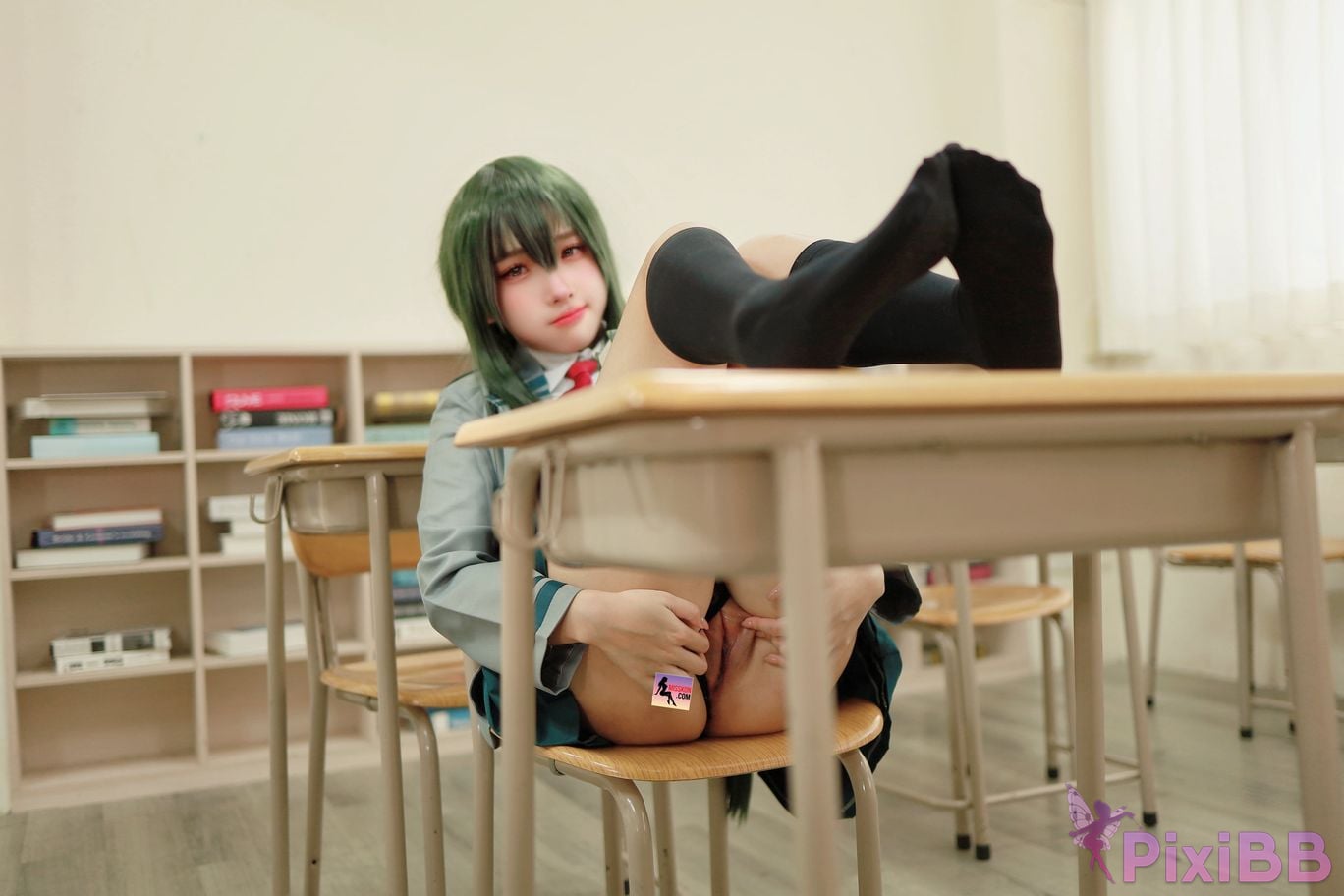 Coser mu Momo xue sheng fu zi wei pa PixiBB.COM 020