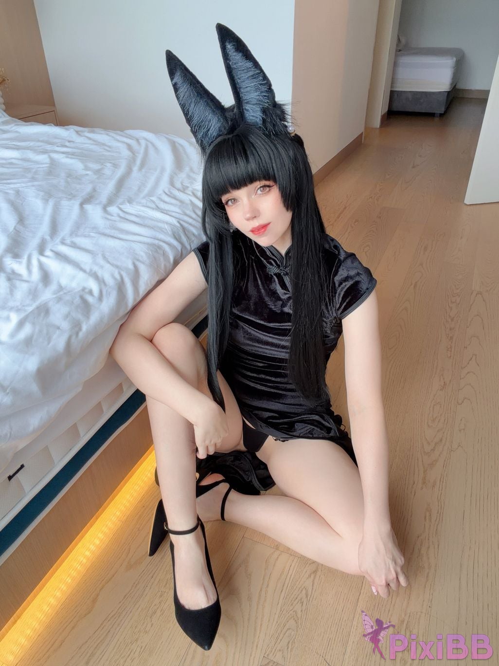 Caticornplay Hoshimi Miyabi Qipao PixiBB.COM 24