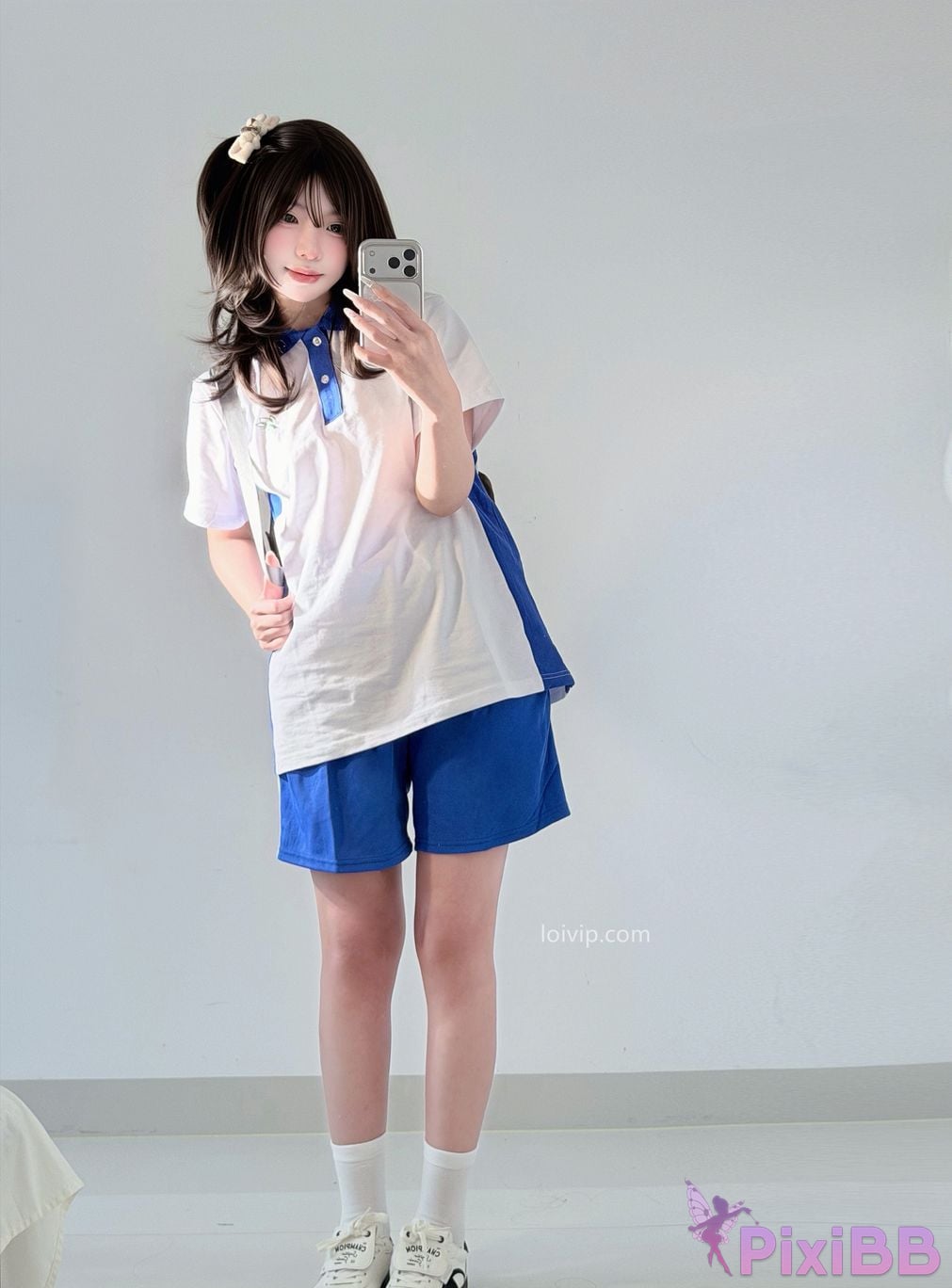 Cosplayer Yours truly u Sweet girl in school uniform PixiBB.COM 002