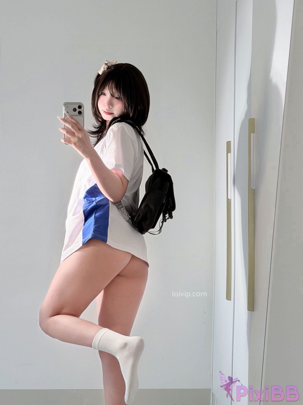 Cosplayer Yours truly u Sweet girl in school uniform PixiBB.COM 019