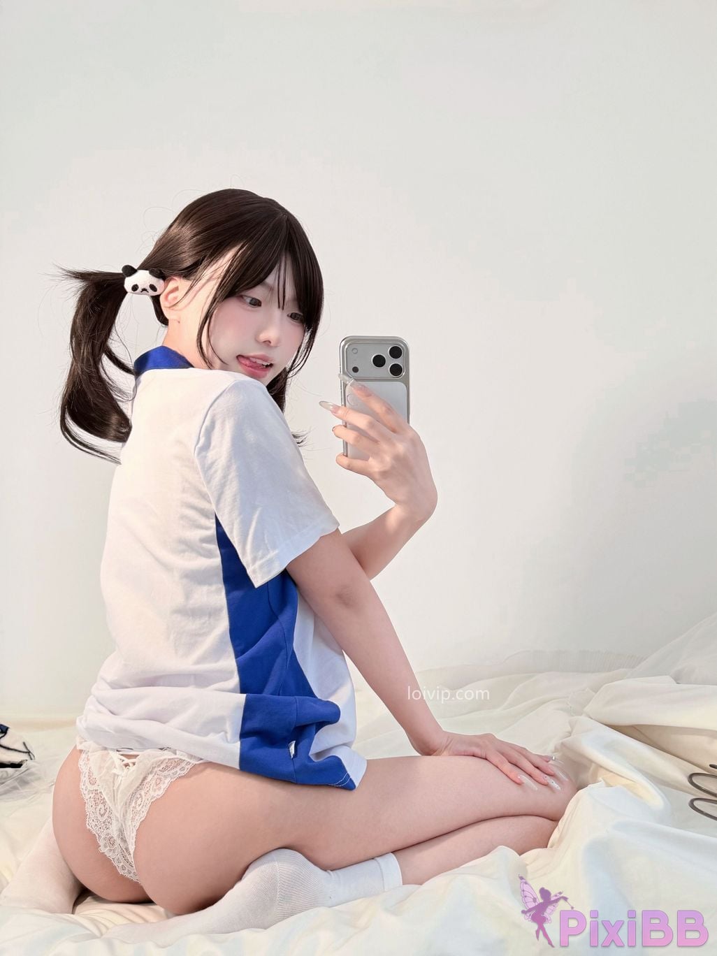 Cosplayer Yours truly u Sweet girl in school uniform PixiBB.COM 023