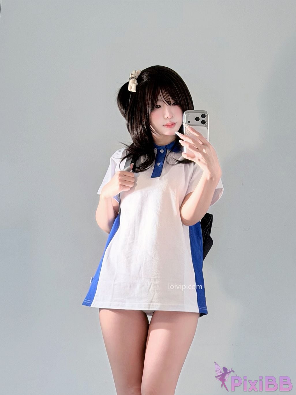 Cosplayer Yours truly u Sweet girl in school uniform PixiBB.COM 031