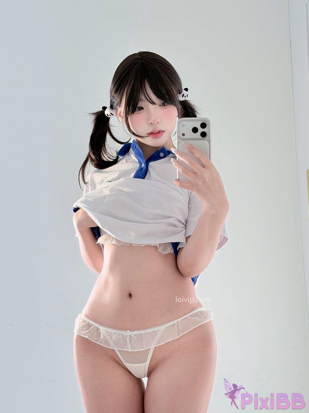 Cosplayer Yours truly u Sweet girl in school uniform PixiBB.COM 047